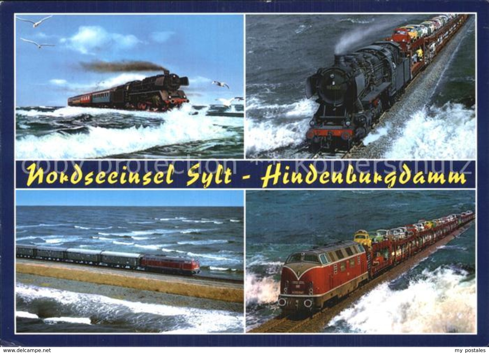 72614120 Lokomotive Hindenburgdamm Insel Sylt  Eisenbahn - Sonstige & Ohne Zuordnung