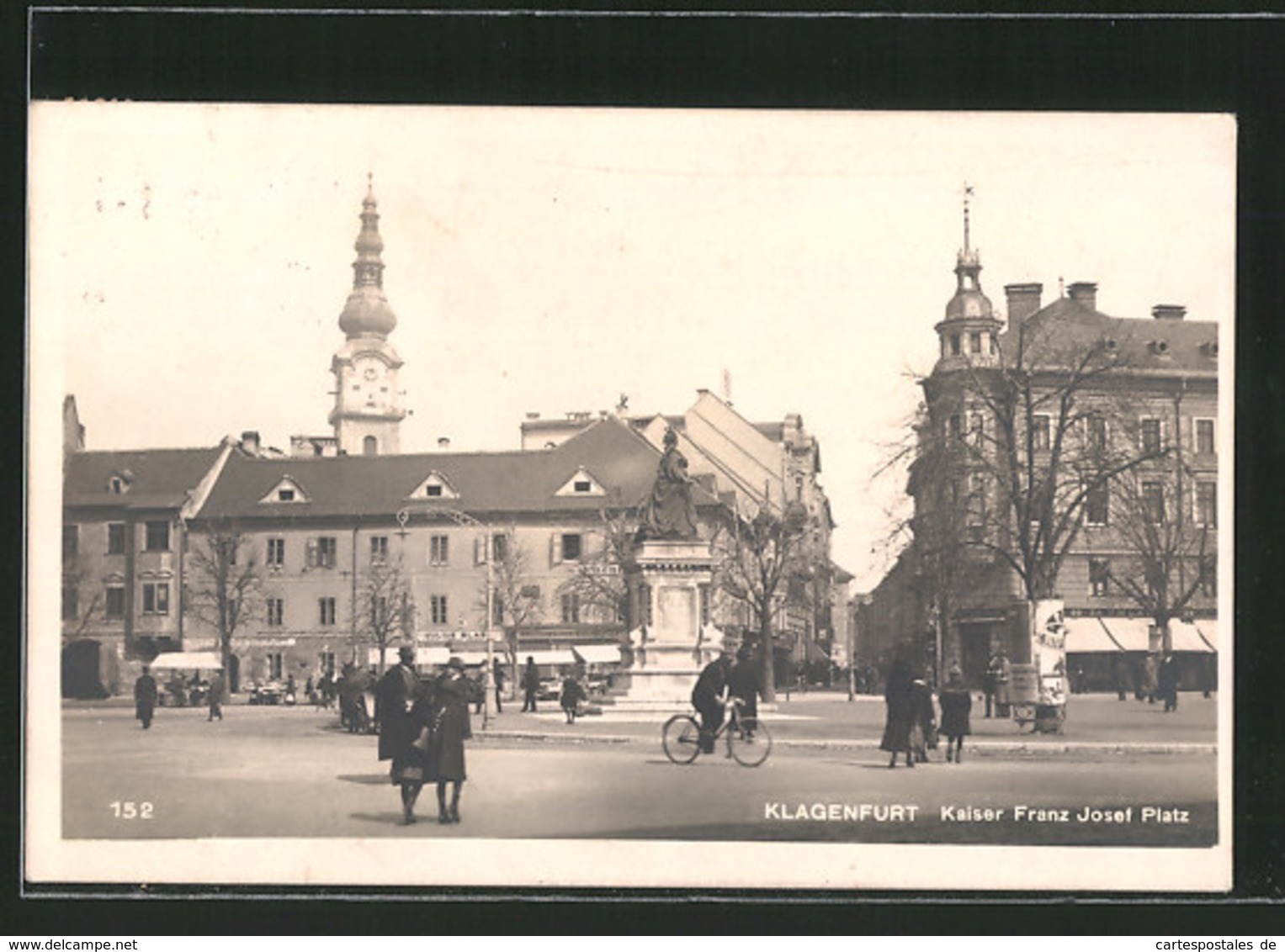 AK Klagenfurt, Kaiser Franz Josef-Platz Mit Denkmal - Sonstige & Ohne Zuordnung