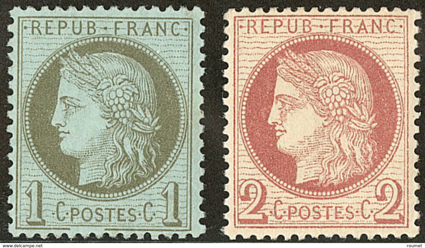 * Nos 50, 51, Très Frais. - TB - 1871-1875 Cérès