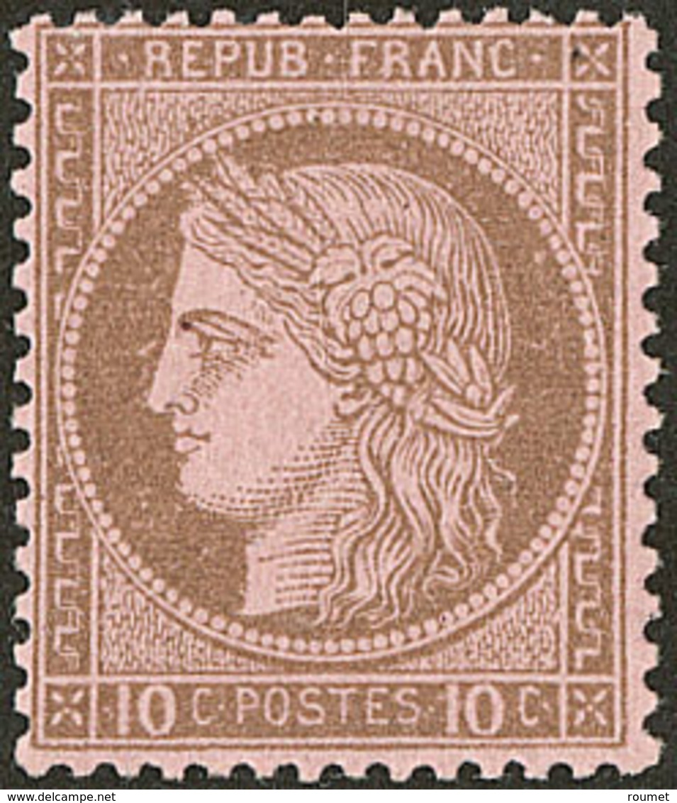 * No 54, Brun Sur Rose, Très Frais. - TB - 1871-1875 Cérès