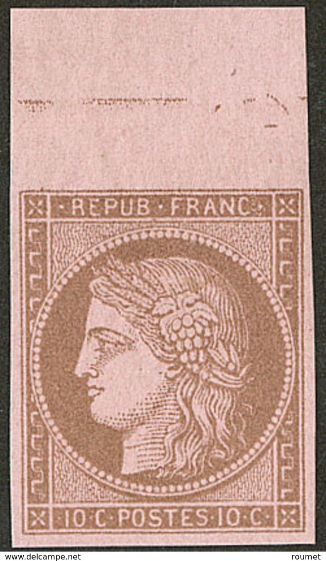 * Non Dentelés. No 58b, Bdf, Très Frais. - TB - 1871-1875 Cérès