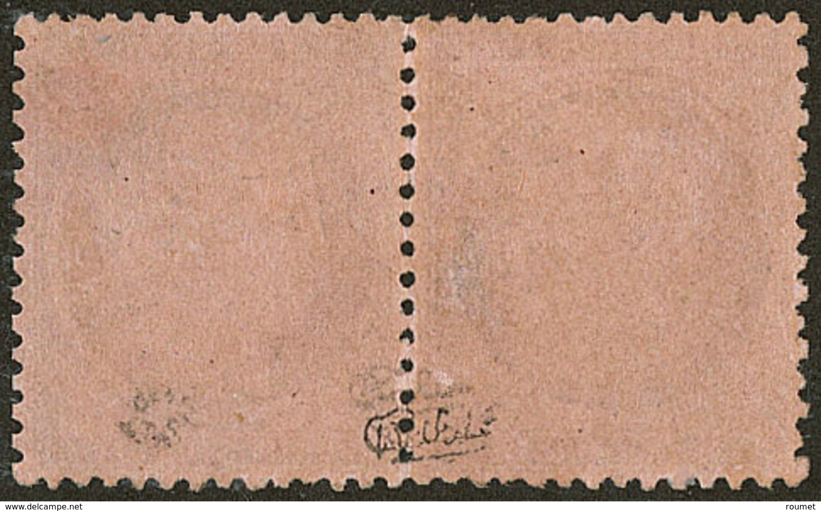 * Tête-bêche. No 58c, Paire, Gomme Altérée Sinon TB. - R - 1871-1875 Ceres