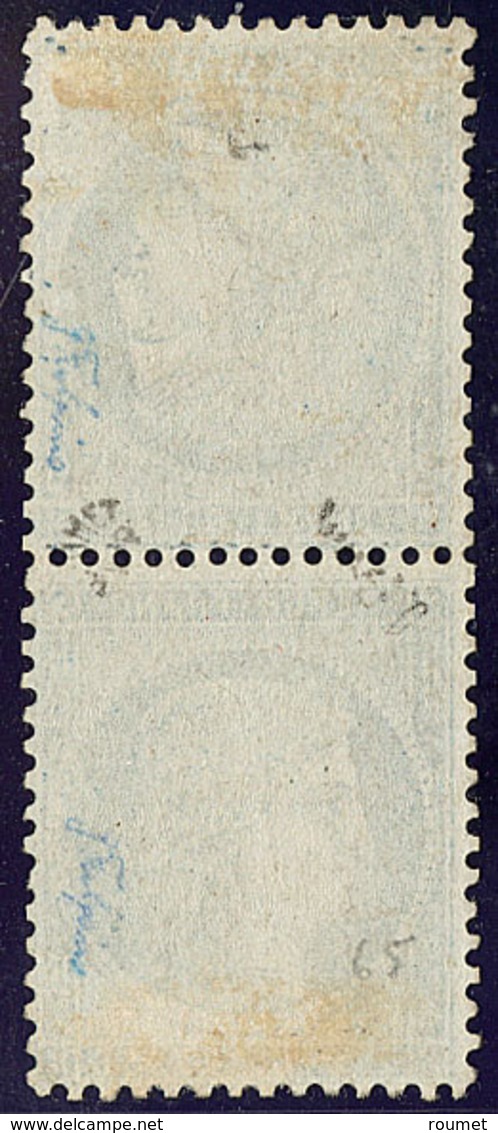 * Tête-bêche. No 60Ab, Paire Verticale, Très Frais. - TB. - RR - 1871-1875 Ceres