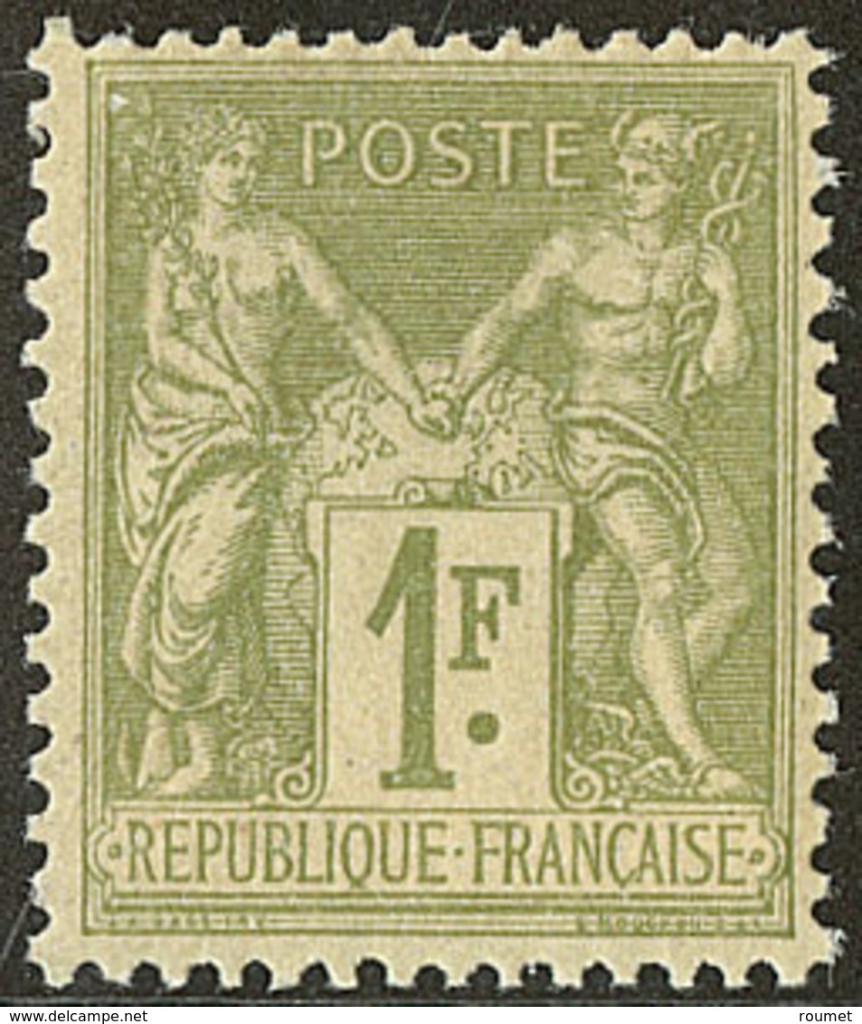 ** No 82, Vert-olive, Très Frais. - TB - 1876-1878 Sage (Type I)