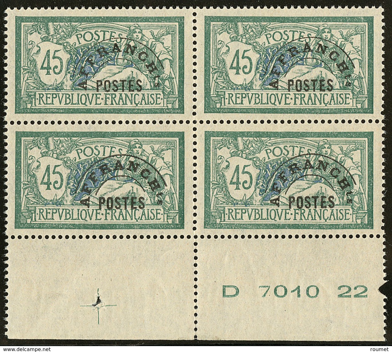 ** No 44, Bloc De Quatre Bdf, Très Frais Et Centré. - TB - 1893-1947