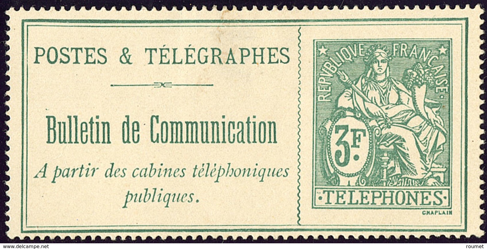 (*) No 30, Pelurage Au Verso, TB D'aspect. - R - Télégraphes Et Téléphones