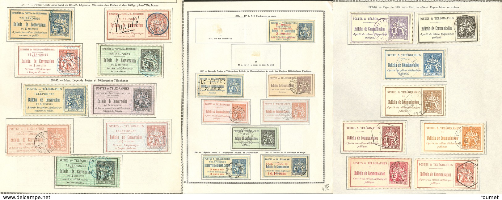 Collection. 1885-1906, Complète Sauf 12, 14 Et 30. - TB - Telegraph And Telephone