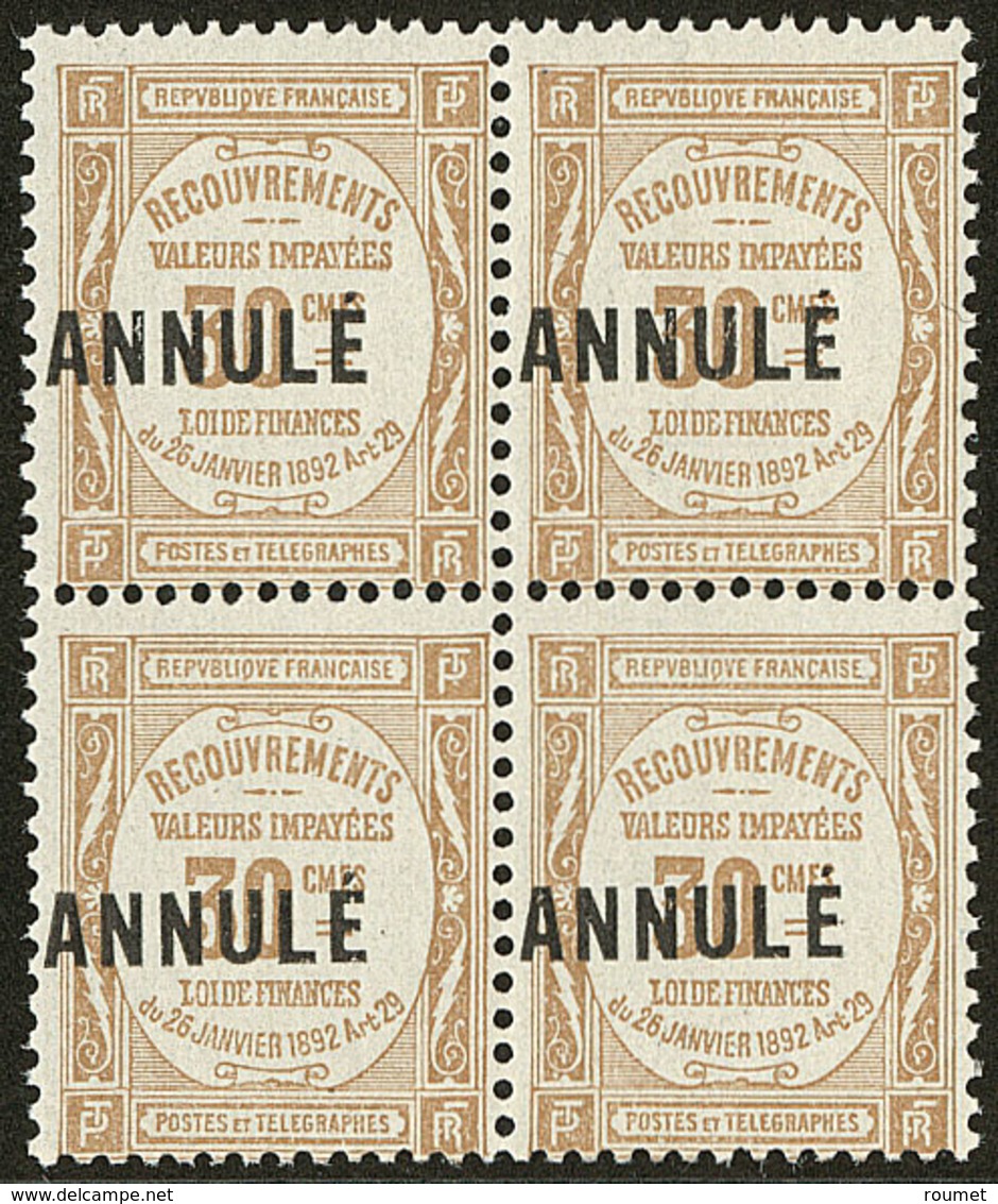 ** ANNULE. No 25, Bloc De Quatre. - TB - Cursussen