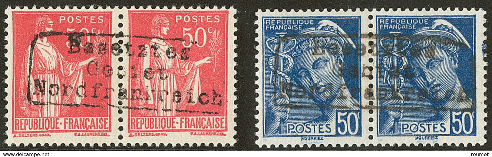 ** Nos 3, 4, Paire. - TB - War Stamps