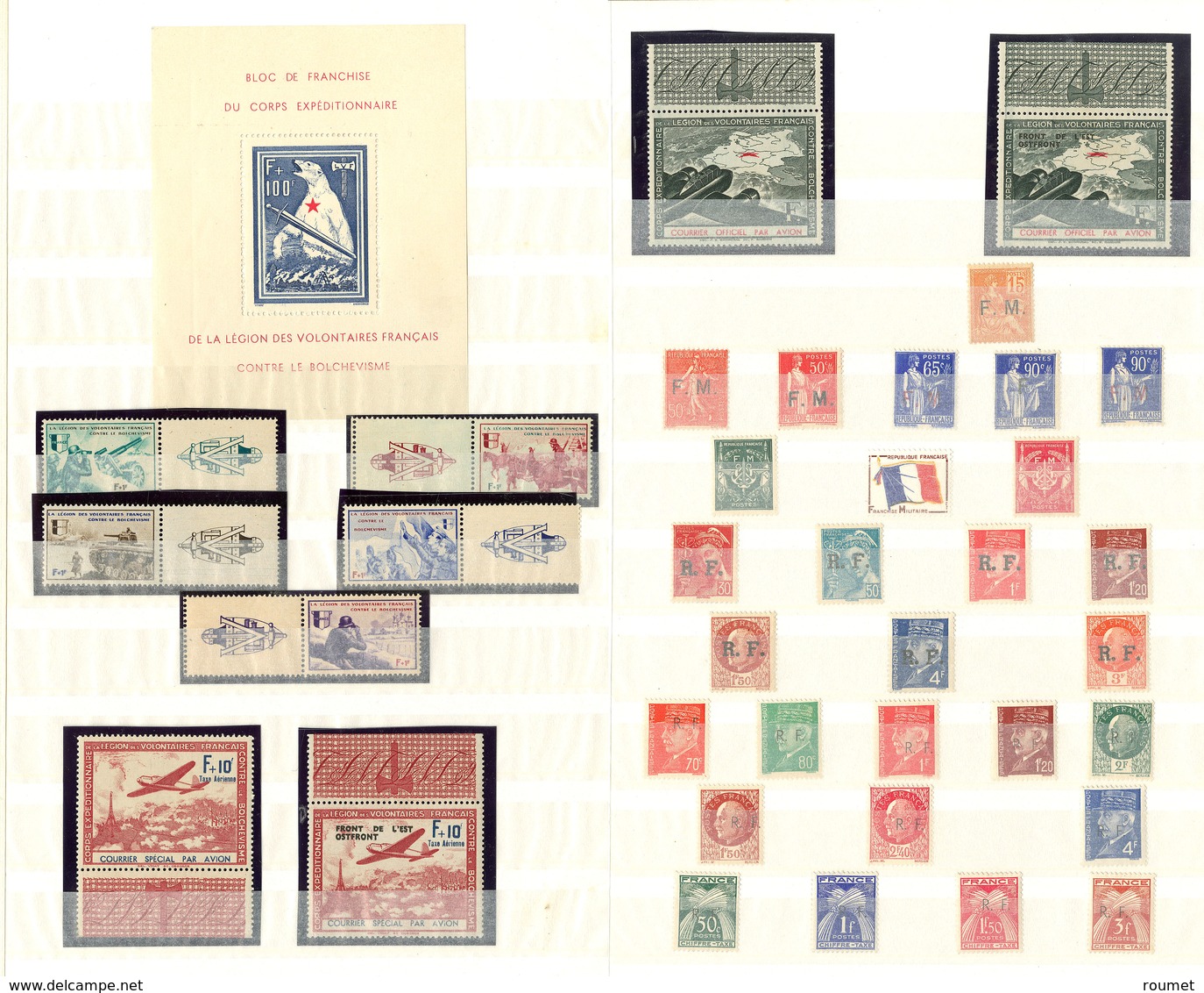 ** LVF. Nos 1 à 10, + Divers FM Et Libération. - TB - War Stamps