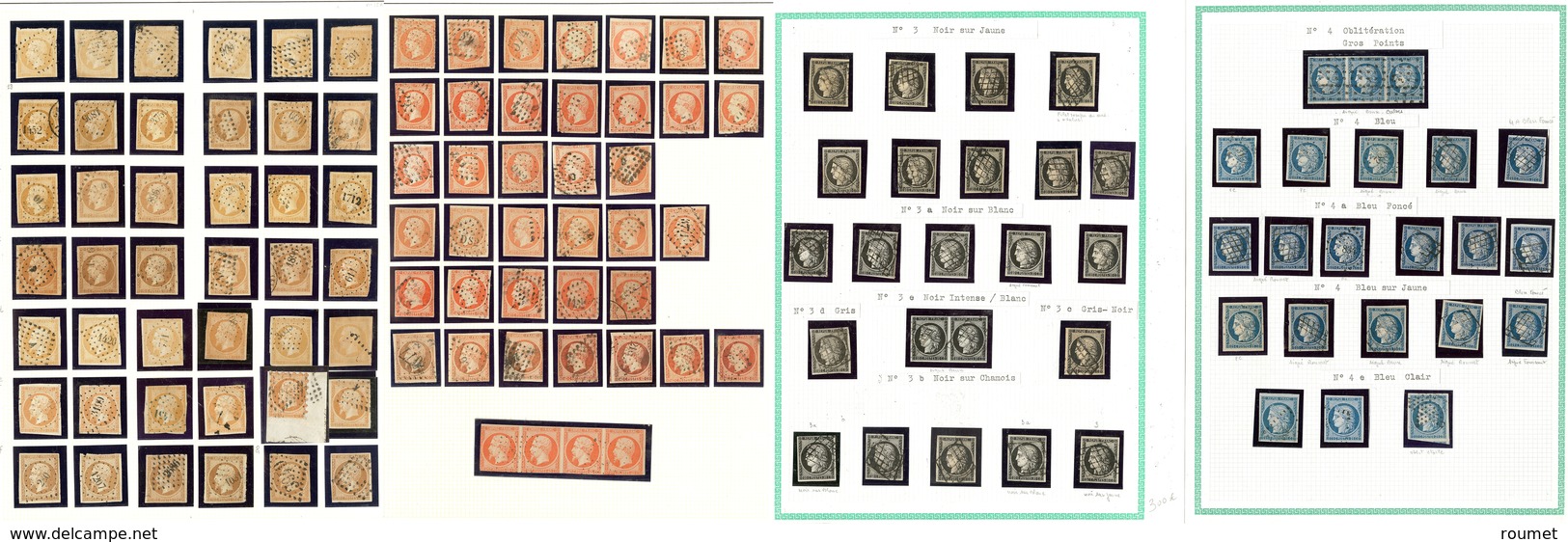 1849-1870, Entre Les N°3 Et 83, Nuances Et Obl Diverses, Tous états - Collections