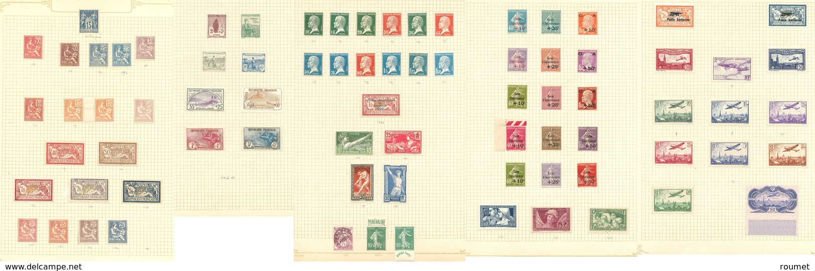 * 1900-1960 (Poste, PA, Taxe, BF), Complète Dont 122, 1e Orphelins, CA, Etc., + Divers Classiques, ZOF Et Europa. - TB O - Verzamelingen