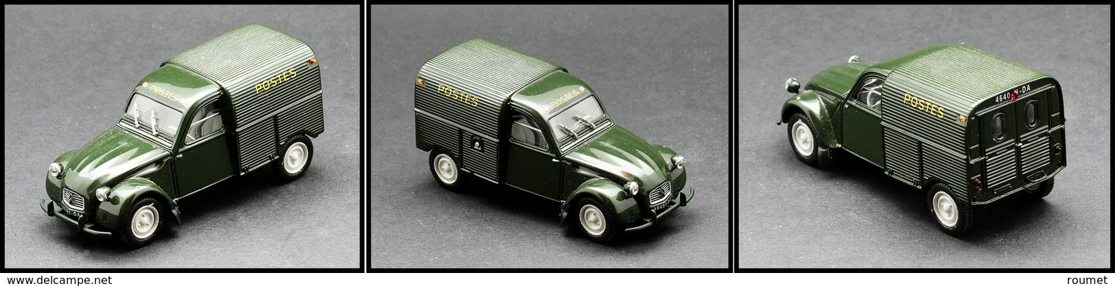 Voiture "Citroën 2cv AZU 1962", éd. Universal Hobbies. - TB - Cajas Para Sellos