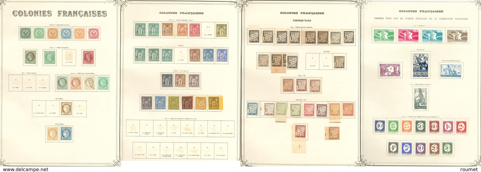 * Collection. 1859-1944 (Poste, PA, Taxe), Bonnes Et Moyennes Valeurs Dont 8, 13(*), 16obl, Etc. - TB Ou B - Autres & Non Classés