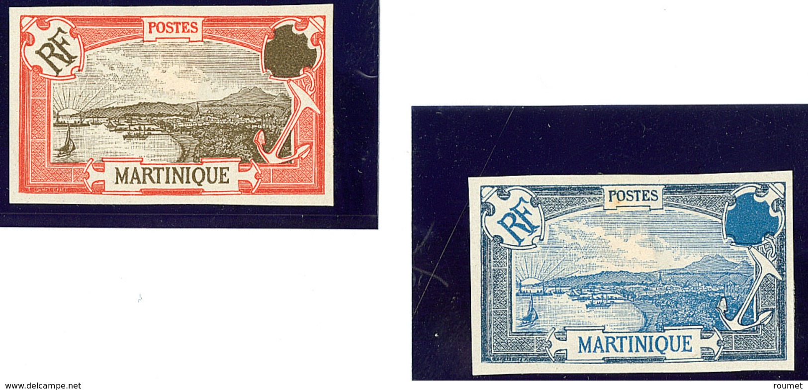 (*) Martinique. Type N°68, Deux Bicolores Différents. - TB - Andere & Zonder Classificatie