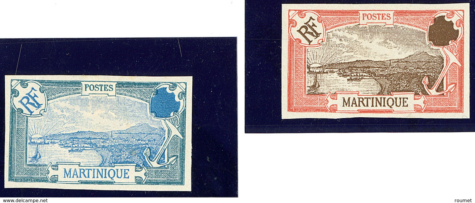 (*) Martinique. Type N°68, Deux Bicolores Différents. - TB - Sonstige & Ohne Zuordnung