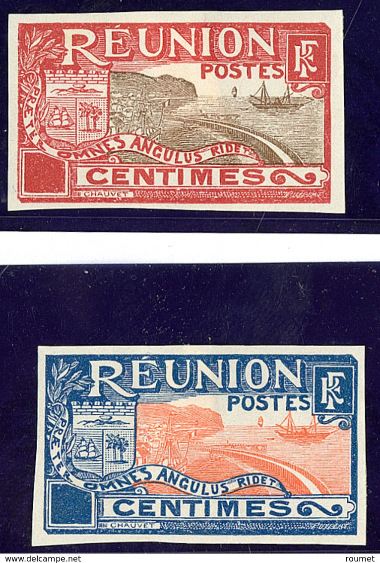 (*) Réunion. Type N°62, Deux Bicolores Différents. - TB - Autres & Non Classés