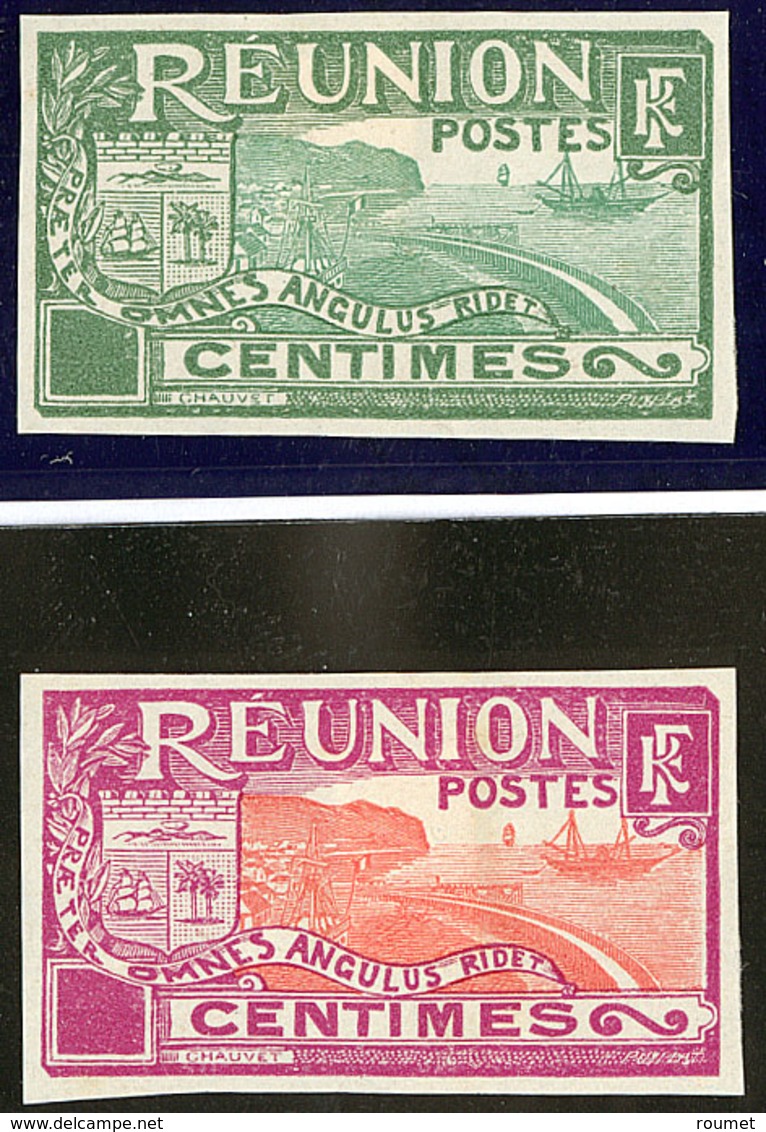 (*) Réunion. Type N°62, Deux Bicolores Différents. - TB - Autres & Non Classés