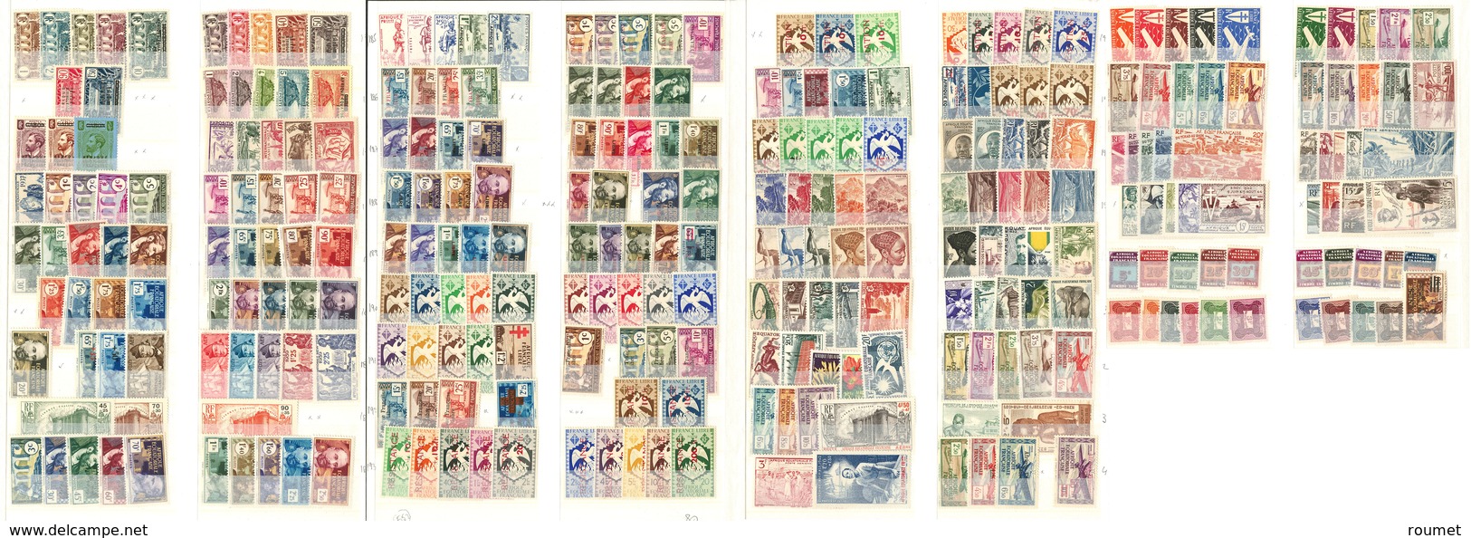 ** Collection. 1936-1958 (Poste, PA, Taxe), Valeurs Moyennes Et Séries Complètes, Des FL. - TB - Sonstige & Ohne Zuordnung