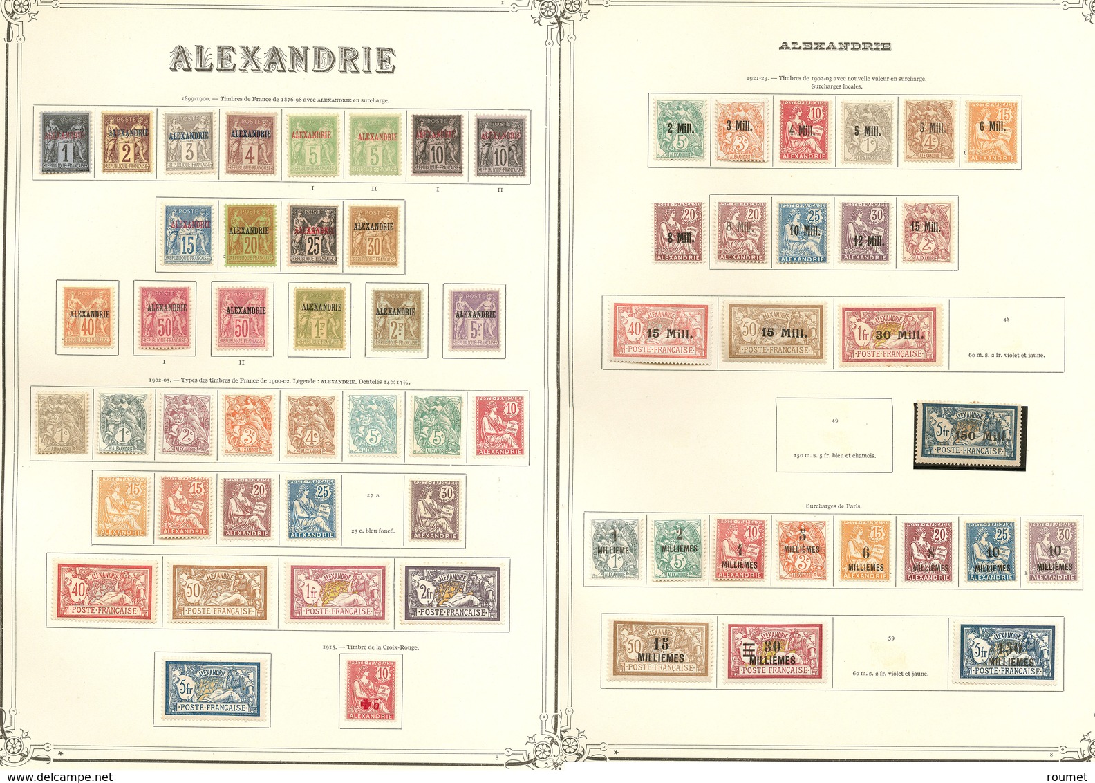* Collection. 1899-1928 (Poste, Taxe), Complète Sauf Poste 48, 50 Et 59. - TB - Autres & Non Classés