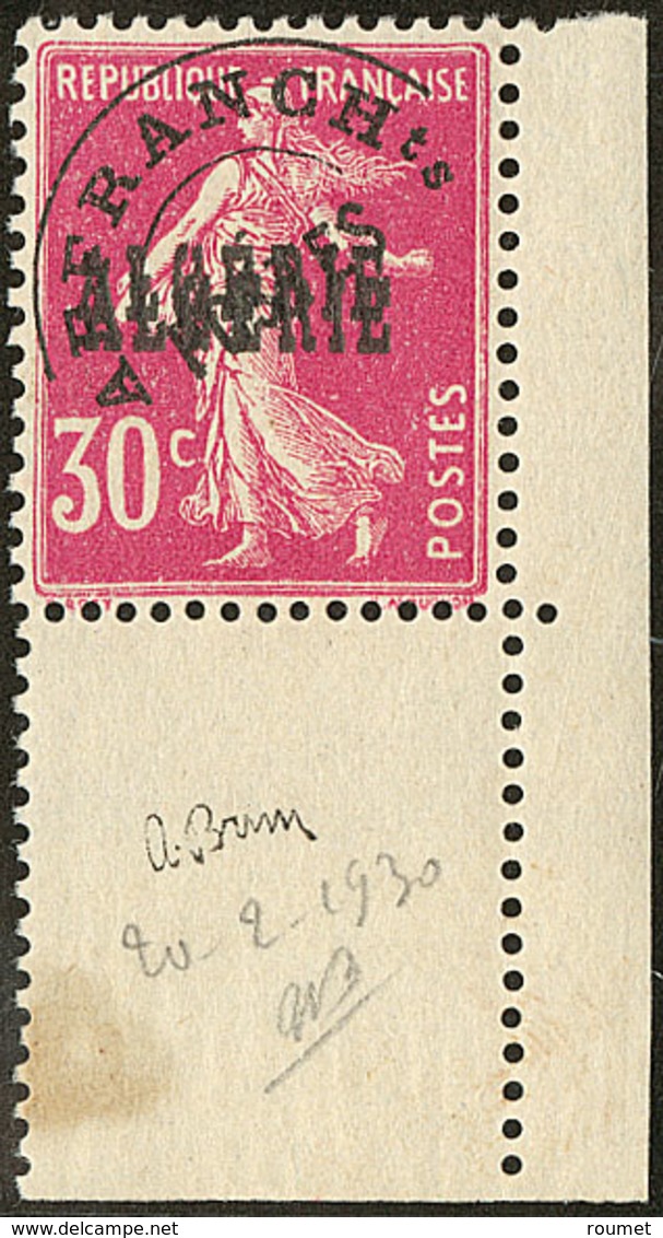 ** Préoblitérés. Double Surcharge "ALGERIE". No 6a, Cdf. - TB - Sonstige & Ohne Zuordnung