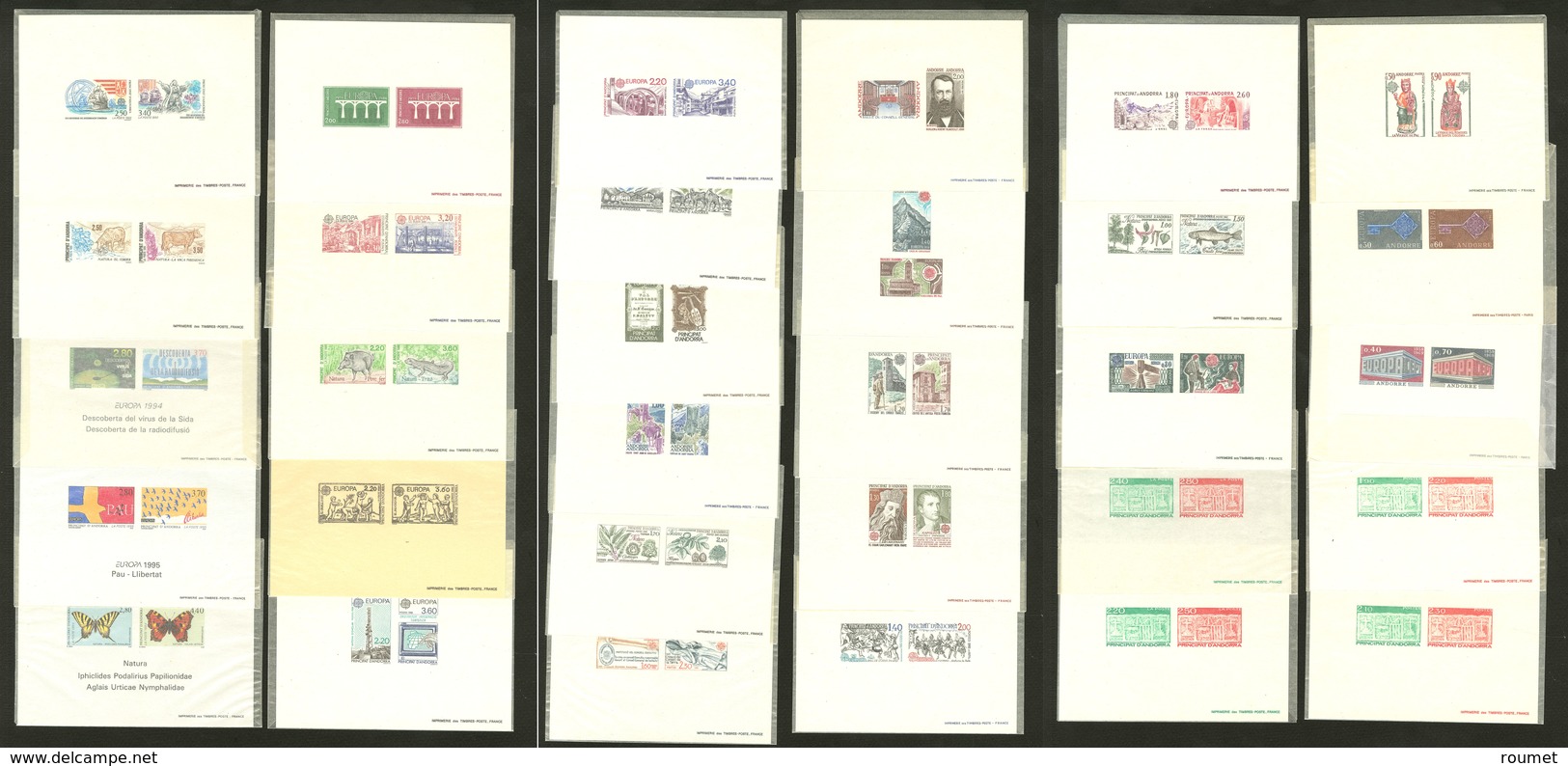 (*) Collection. Epreuves Collectives. 1968-1995, 27 Ex Europa Et 4 Ex Valeurs Courantes Grand Format. - TB - Other & Unclassified