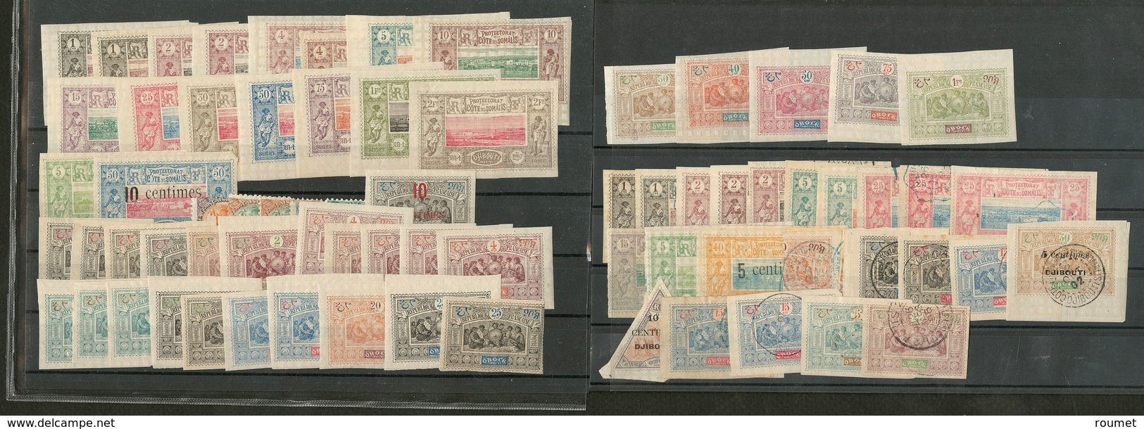 * Collection. 1894-1902 + Obock, Valeurs Diverses Dont Doubles Et 23 Ex Obl Non Compté. - TB - Other & Unclassified