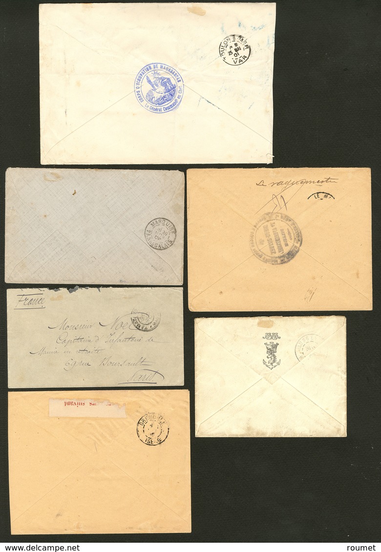 Lettre. Lot. 1901-1905, 5 Enveloppes En Franchise Du Corps Expéditionnaire. - TB - Autres & Non Classés