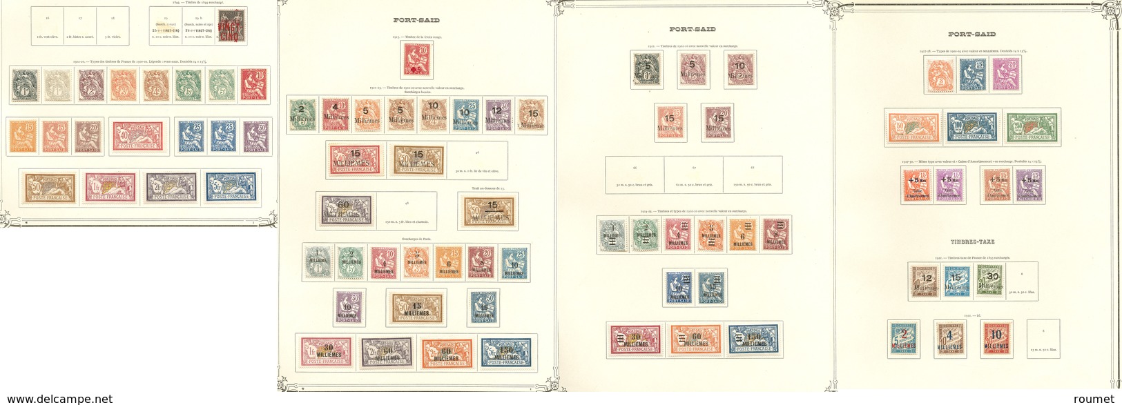 * Collection. 1902-1930 (Poste, Taxe), Valeurs Moyennes Et Séries Complètes. - TB - Autres & Non Classés