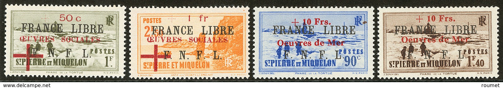* France-Libre. Nos 310, 311, 311A, 311B. - TB - Autres & Non Classés