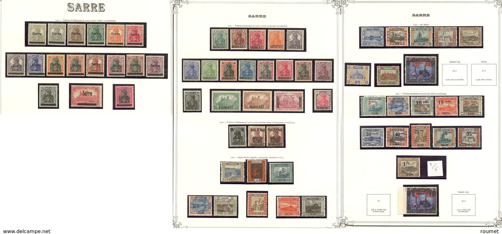 ** Collection. 1920-1958 (Poste, PA, Service), Des Valeurs Moyennes Et Séries Complètes, Doubles, Variétés, Ex *, (*) Et - Andere & Zonder Classificatie