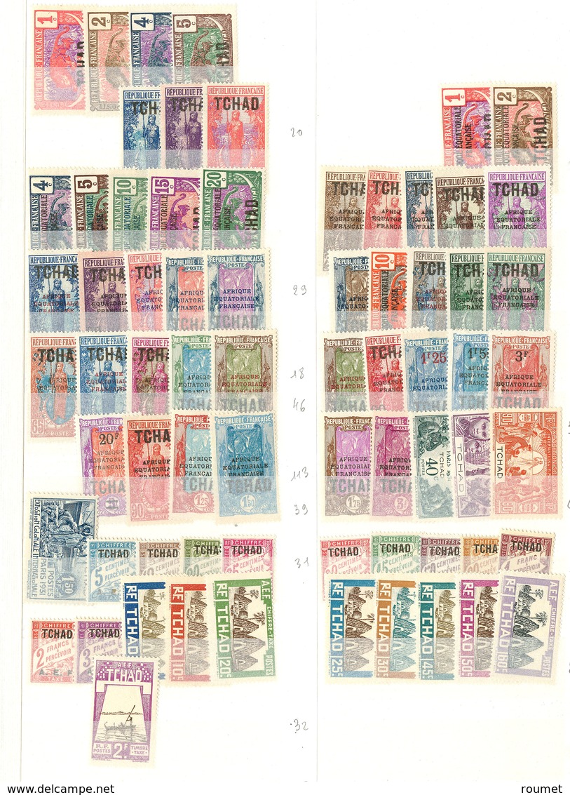 ** TCHAD. Collection. 1922 (Poste, Taxe). - TB - Andere & Zonder Classificatie