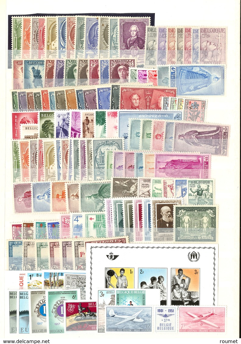 * Lot. 1925-1954 (Poste), Valeurs Moyennes Et Séries Complètes, + 11 ND Modernes. - TB - Otros & Sin Clasificación
