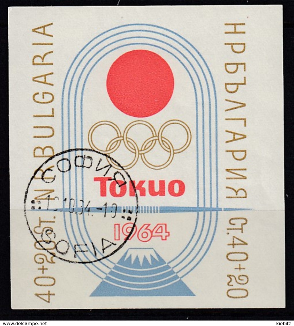 1964 TOKYO - BULGARIEN  MiNr: Block 14 Used - Verano 1964: Tokio