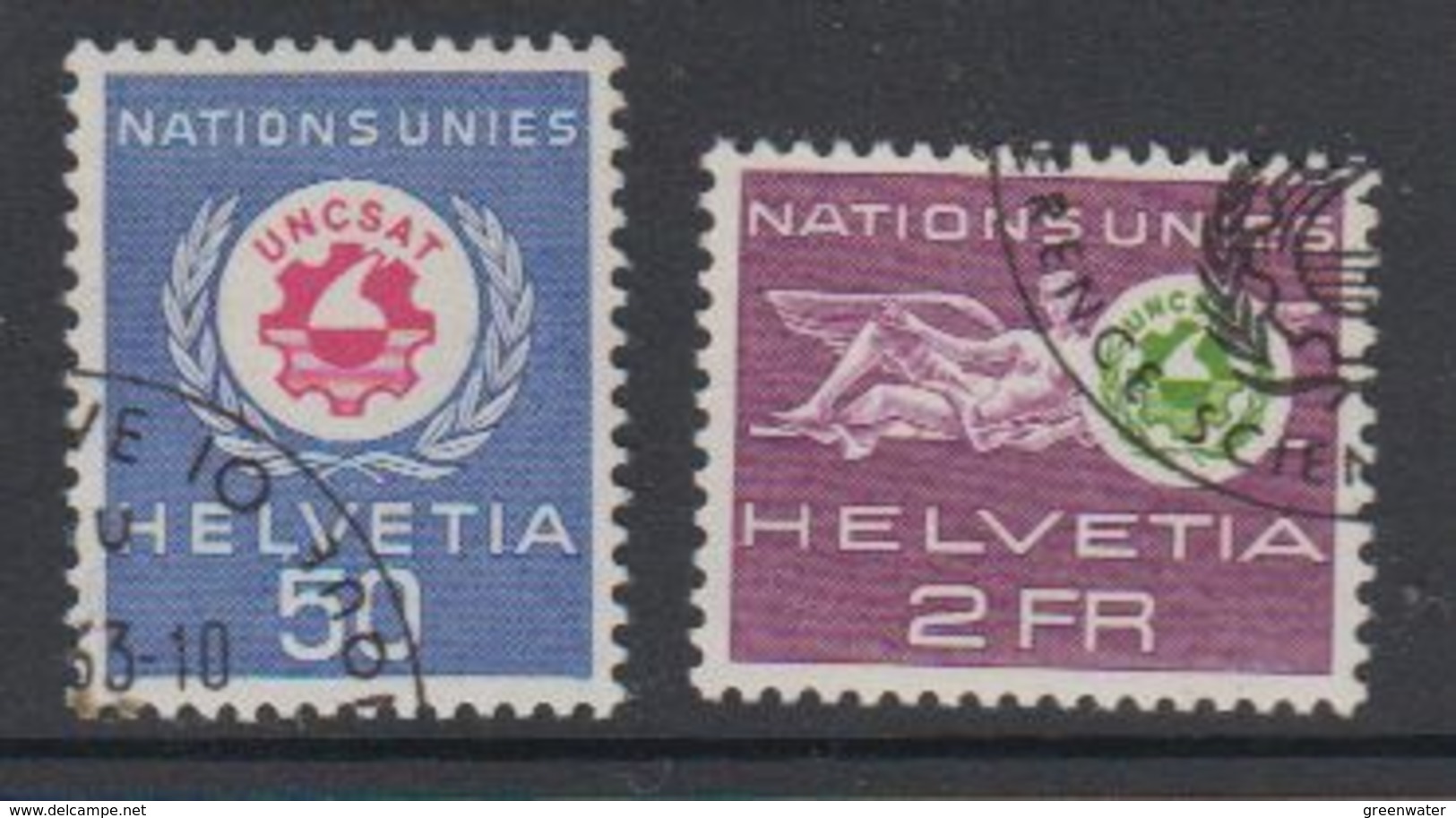 Switzerland 1963 Dienst Uncsat 2v Used (42729D) - Dienstzegels