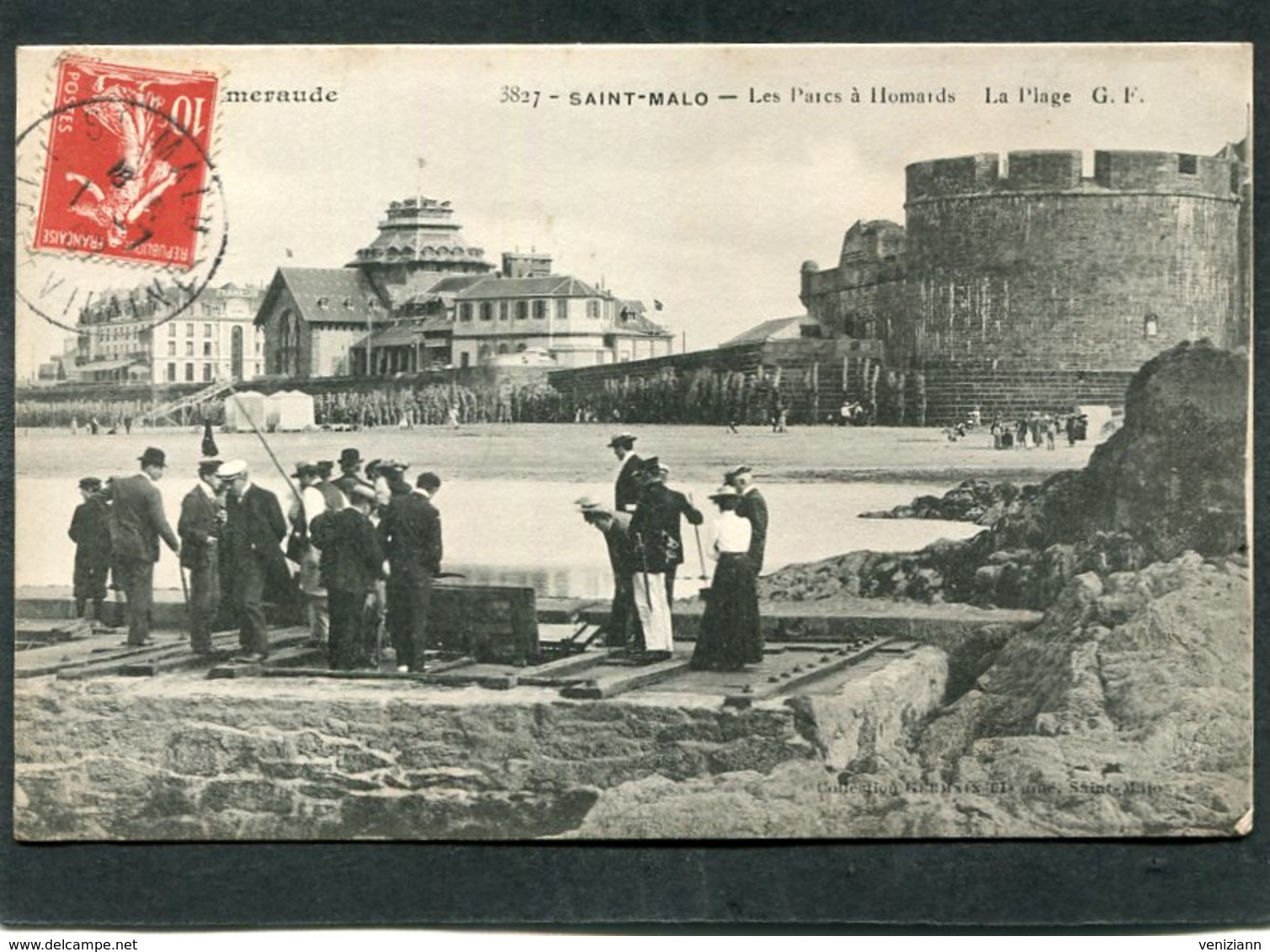 CPA - SAINT MALO - Les Parcs à Homards, Très Animé - Saint Malo