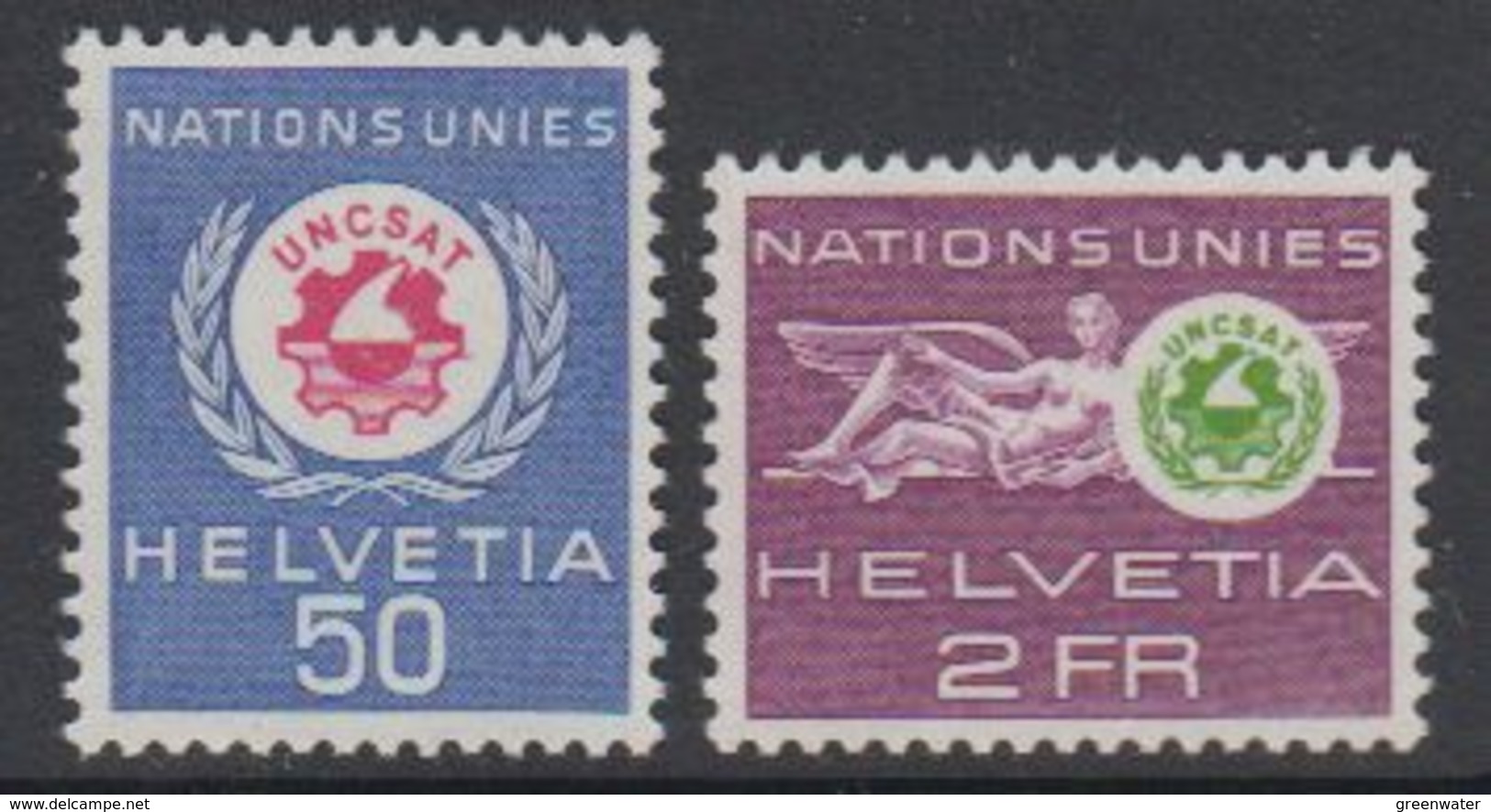 Switzerland 1963 Dienst Uncsat 2v ** Mnh (42729E) - Dienstzegels