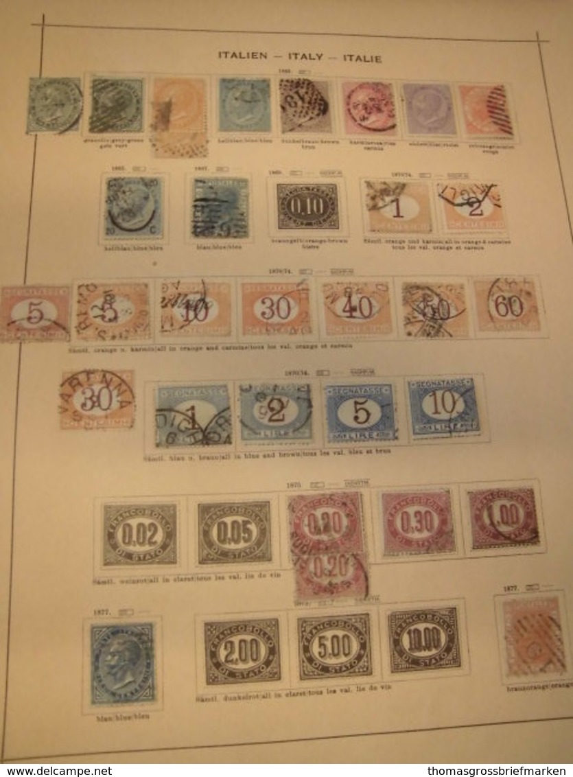 Sammlung Italien 1863-1968 Meist Gestempelt Wenig Ungebraucht Schaubek (52108) - Sammlungen