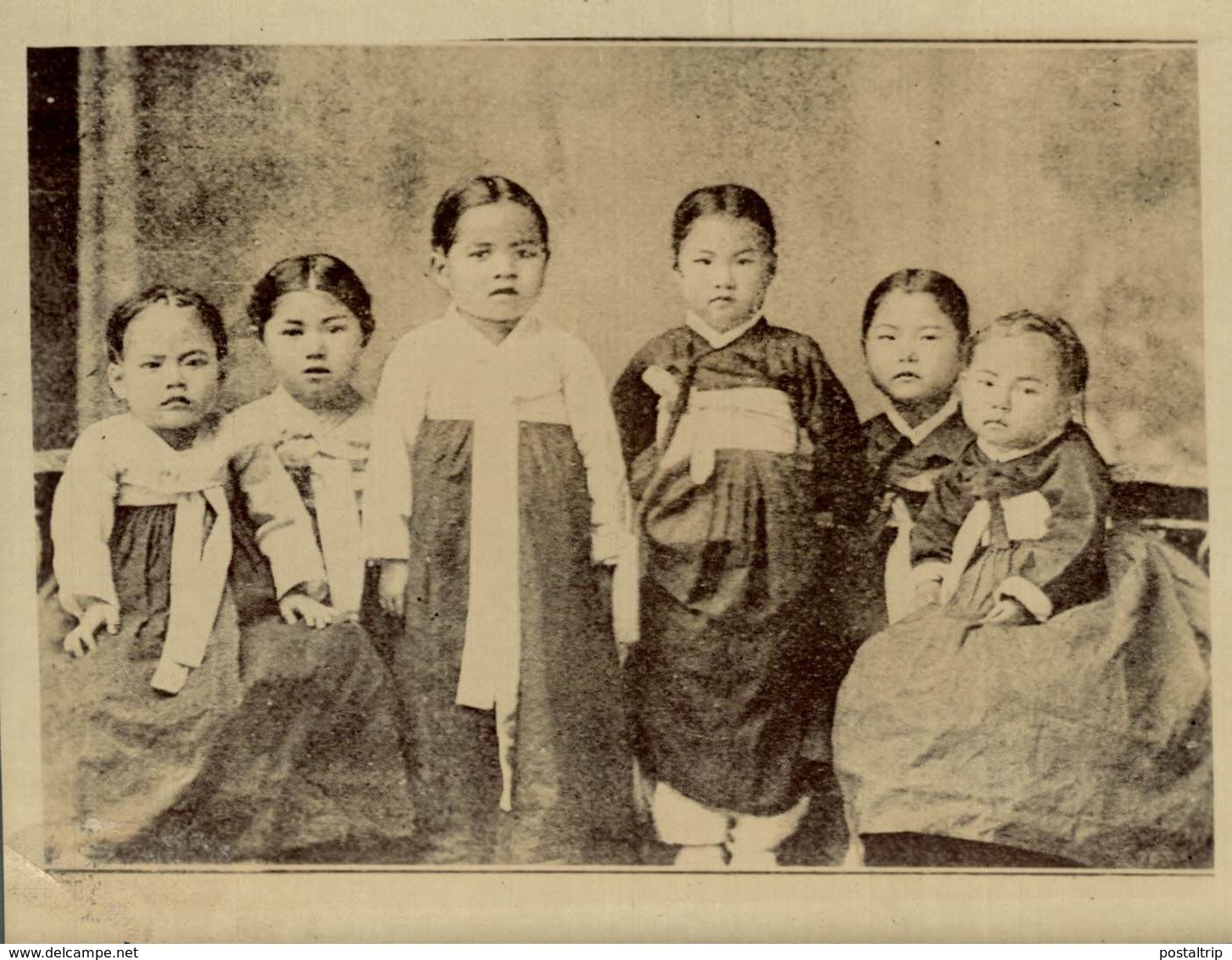 ENFANTS COREENS COREAN KIDS COREA KOREA COREE EAST ASIA  12 * 10 CM Fonds Victor FORBIN 1864-1947 - Sin Clasificación