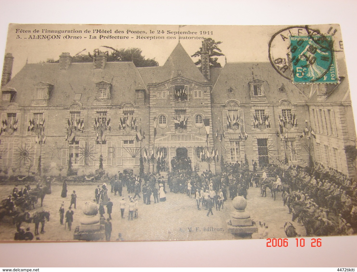 C.P.A.- Alençon (61) - Fêtes D'Inauguration Hôtel Des Postes - Préfecture - Réception Des Autorités - 1911- SUP (BJ 28) - Alencon