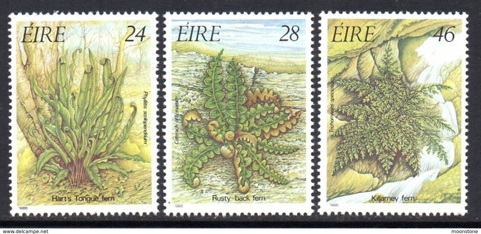 Ireland 1986 Ferns Set Of 3, MNH, SG 632/4 - Neufs