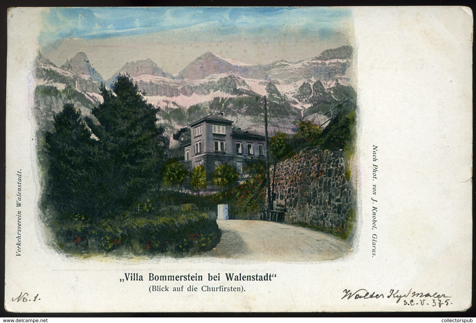 SWITZERLAND Walenstadt Vintage Postcard - Ungarn