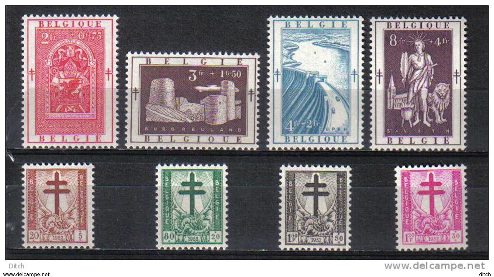 D - [TC011-01]TB//-BE- N° 900/907 @XX-MNH@ Antituberculeux, Dragons Et Croix De Lorraine, Cantons De L'est - Unused Stamps