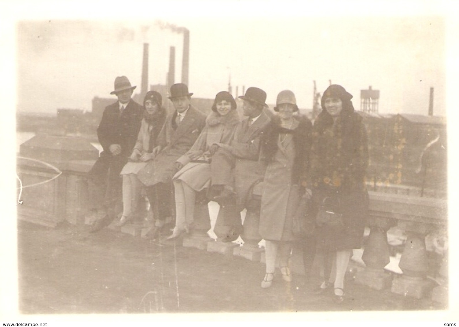 Photographie Ancienne De Belgique, Sur La Route De Vilvorde / Vilvoorde, Photo De 1929, Usine Fumante - Lieux