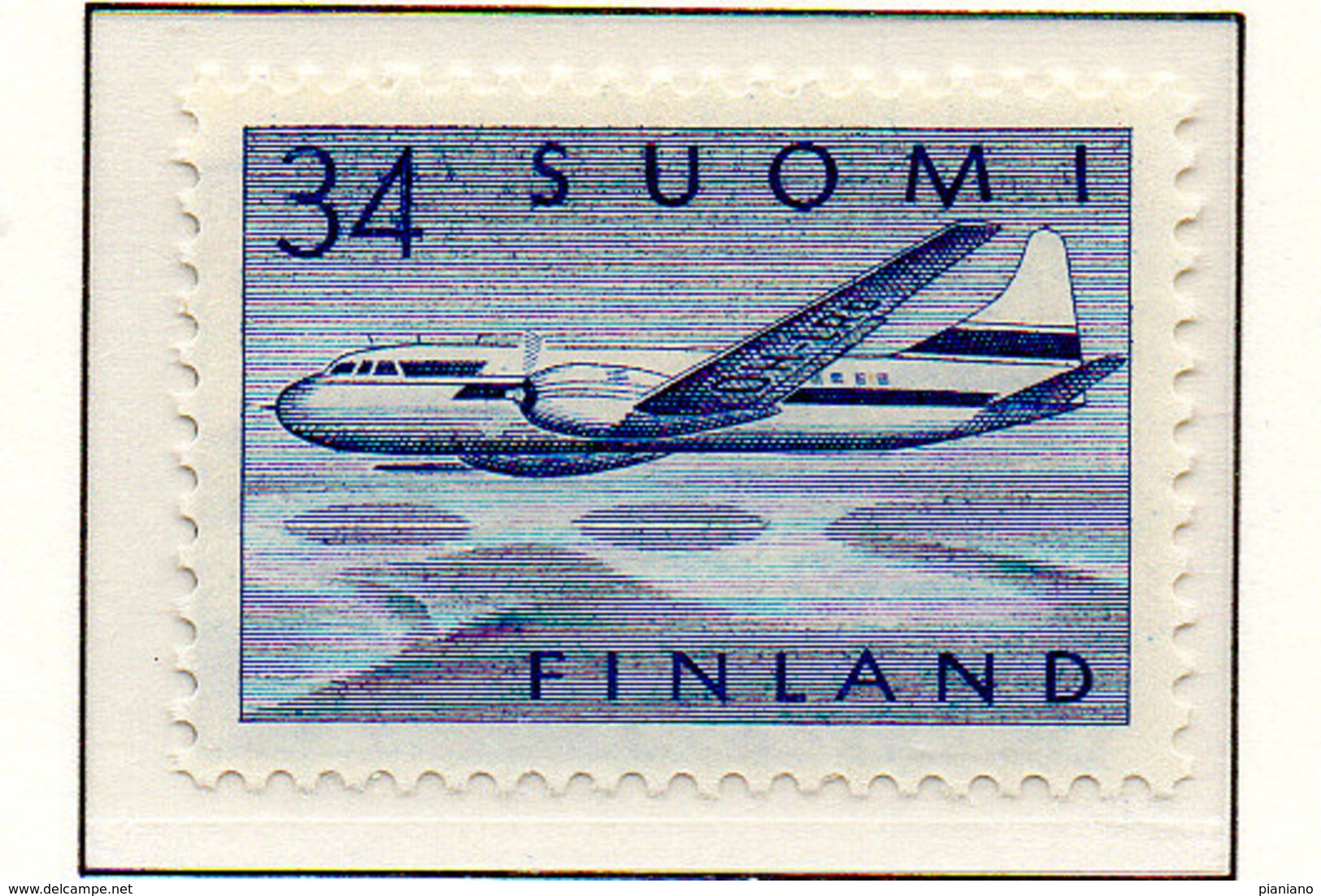 PIA - FINLANDIA  - 1958-59 : Aereo In Volo - Convair 440 - (Yv P.A. 5-6) - Unused Stamps