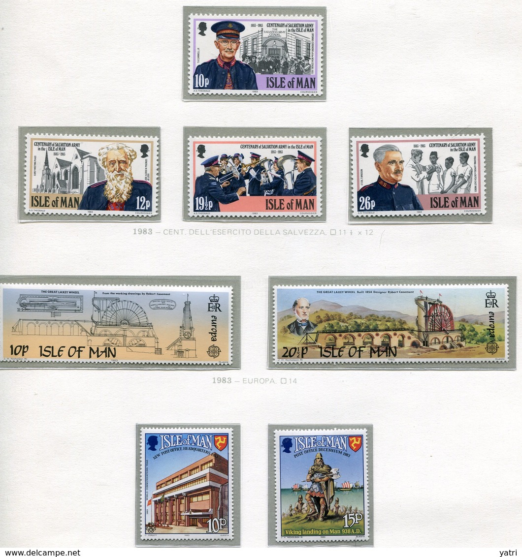 Isola Di Man - 1983 Annata Completa / Complete Year Set ** MNH - Isola Di Man