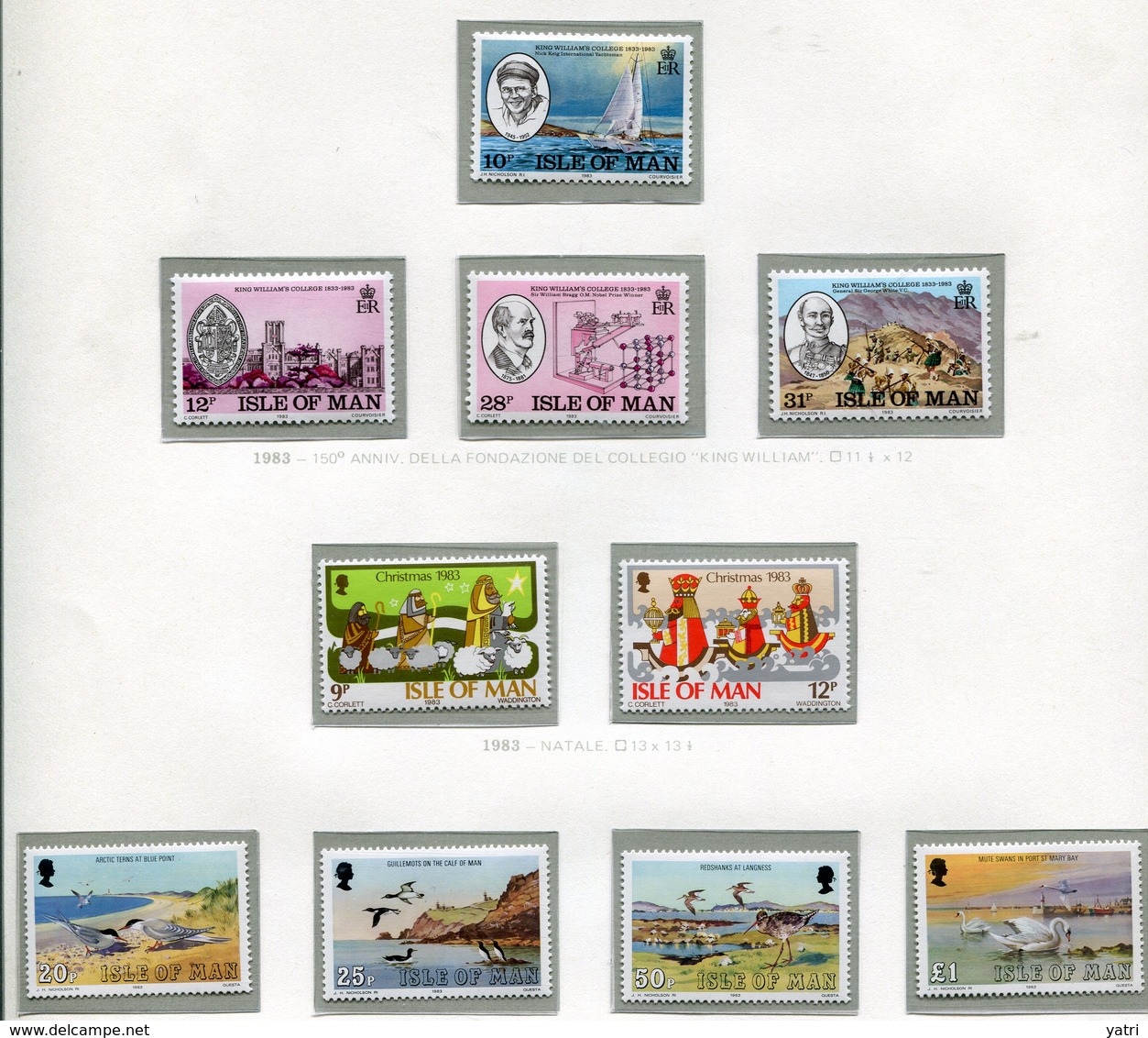 Isola Di Man - 1983 Annata Completa / Complete Year Set ** MNH - Isola Di Man