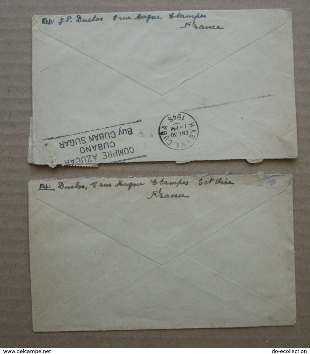 FRANCE Lot 46 Lettres 1917-1967 Vers Niger Brésil Cuba Martinique Pérou Chili Guatemala Argentine Mexique Belgique Etc - Autres & Non Classés