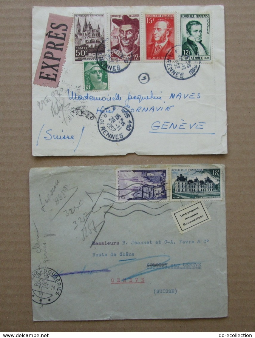 FRANCE lot 46 lettres 1917-1967 vers Niger Brésil Cuba Martinique Pérou Chili Guatemala Argentine Mexique Belgique etc