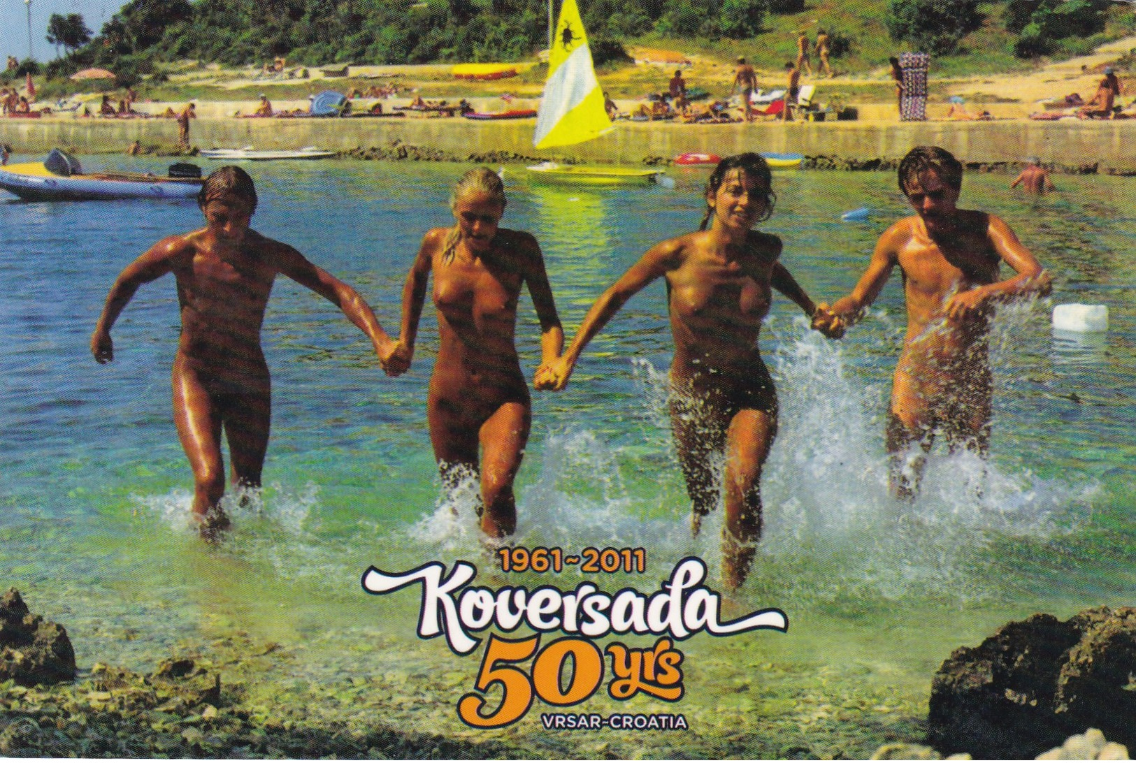 50 Years  Koversada In Vrsar, Istria  RARE POSTCARD - NUDE - Kroatien